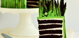 Fondant Asparagus Cake