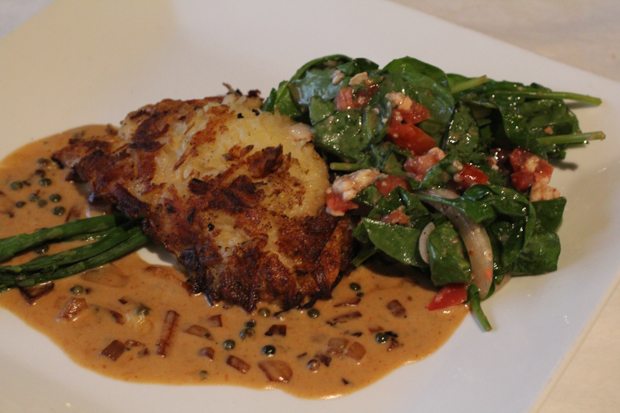 Potato Crusted Grouper Saltwater Cafe Venice FL Restaurant Review