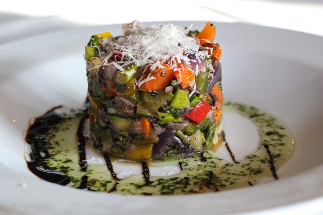 Grilled Veggie Chop Salad, Libby's Cafe and Bar, Sarasota, FL Restaurant Review