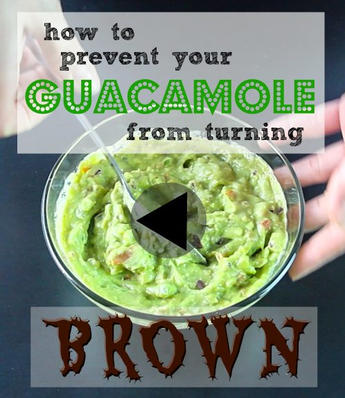 how to prevent guacamole from turning brown pinterest