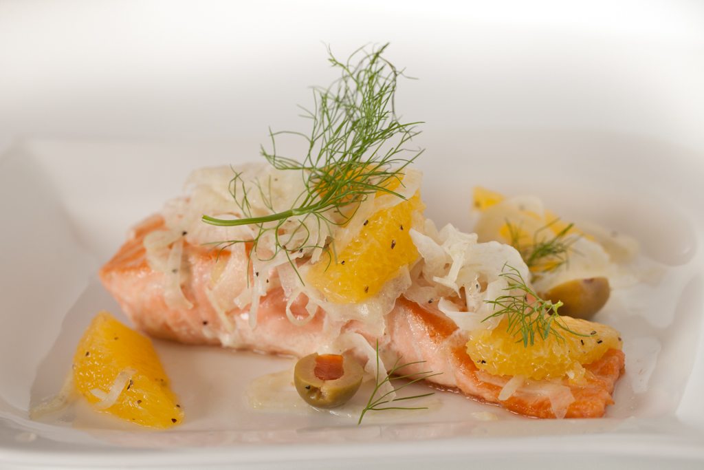 Seared Salmon with Oranges and Fennel Recipe [video]