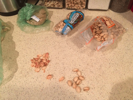 raw pistachios for a snack