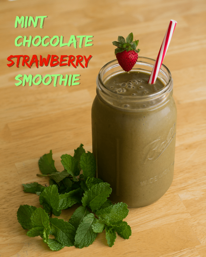 Mint Chocolate Strawberry Smoothie Recipe