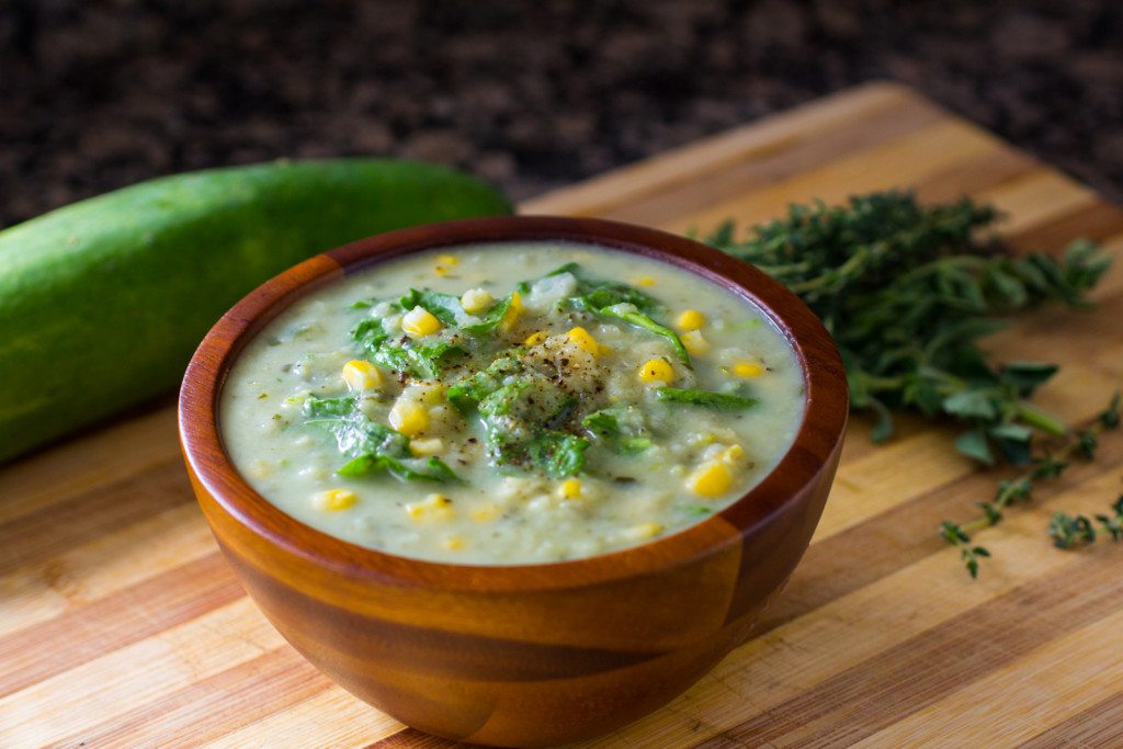 creamy zucchini and corn soup recipe