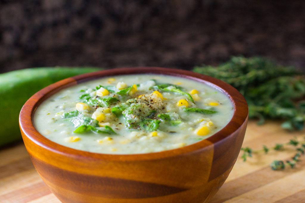 creamy zucchini and corn soup recipe
