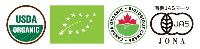 organic logos for japan, jas, jona, us, eu and canada