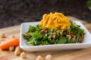 Curry Carrot Chickpea Hummus Recipe Use it on top of a salad