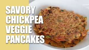 savory chickpea veggie pancakes 2