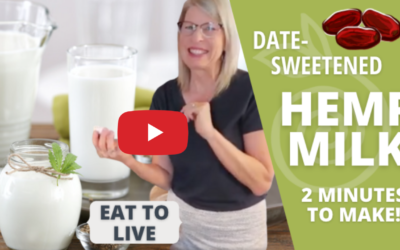 How to Make Plant Milk in 2 Minutes or Less! Homemade Date-Sweetened Hemp Milk | No SOS!