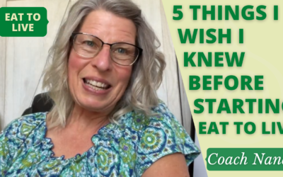 5 Things I wish I knew before starting Eat to Live
